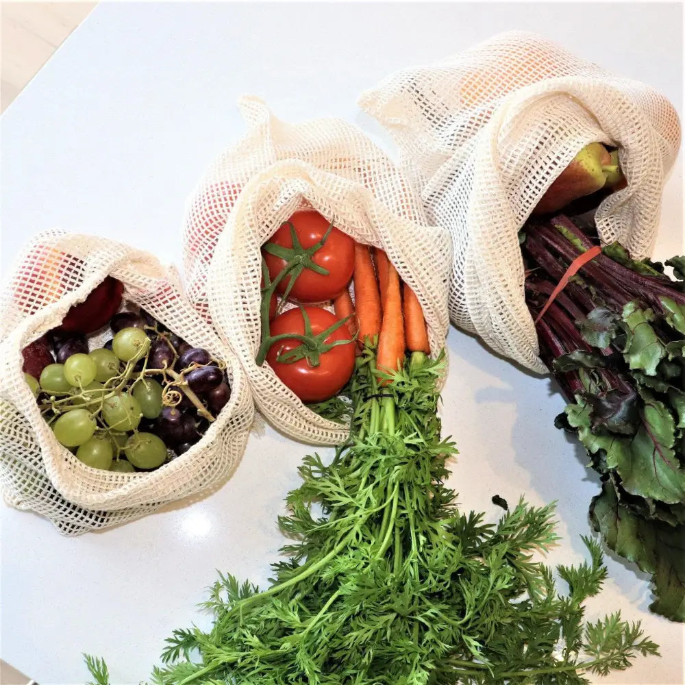Farmer’s Market Bundle | 6 Cotton Vegetable Bags - Home & Garden > Kitchenware