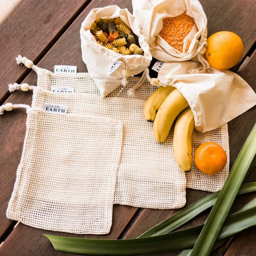 Farmer’s Market Bundle | 6 Cotton Vegetable Bags - Home & Garden > Kitchenware