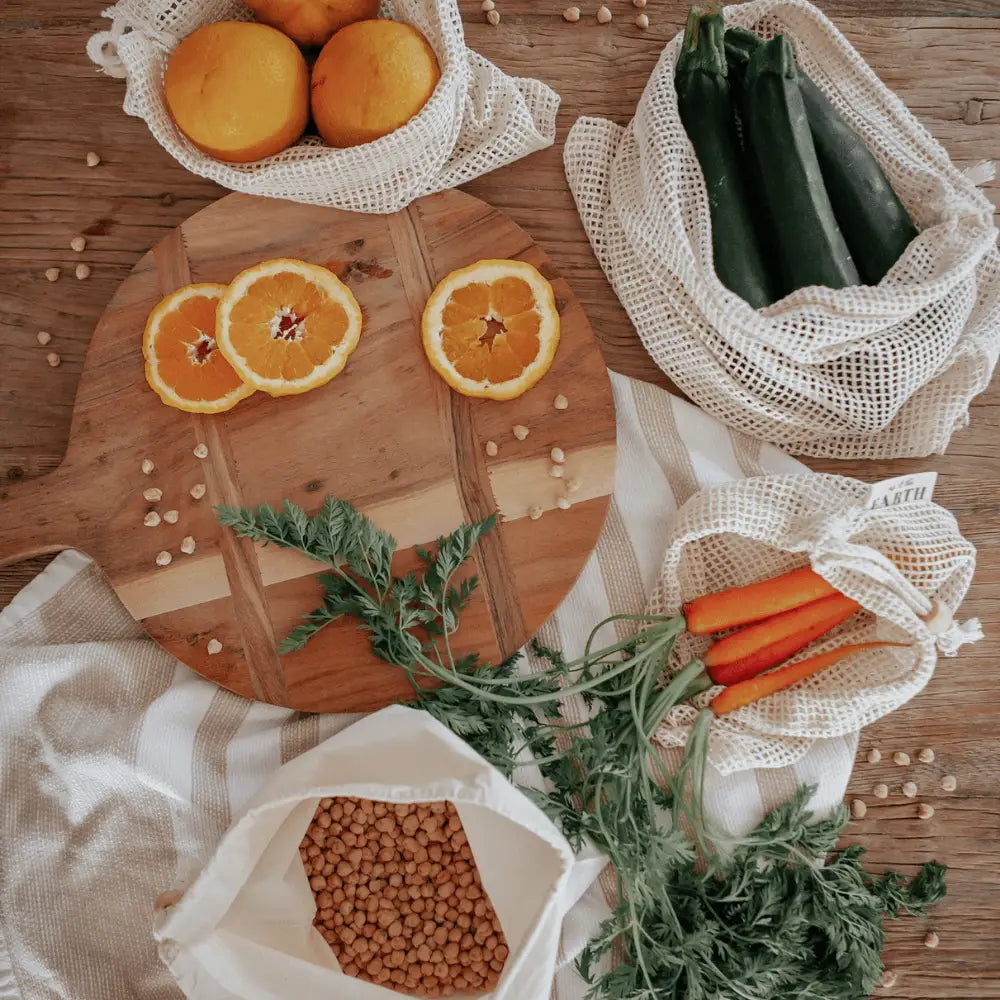 Farmer’s Market Bundle | 6 Cotton Vegetable Bags - Home & Garden > Kitchenware