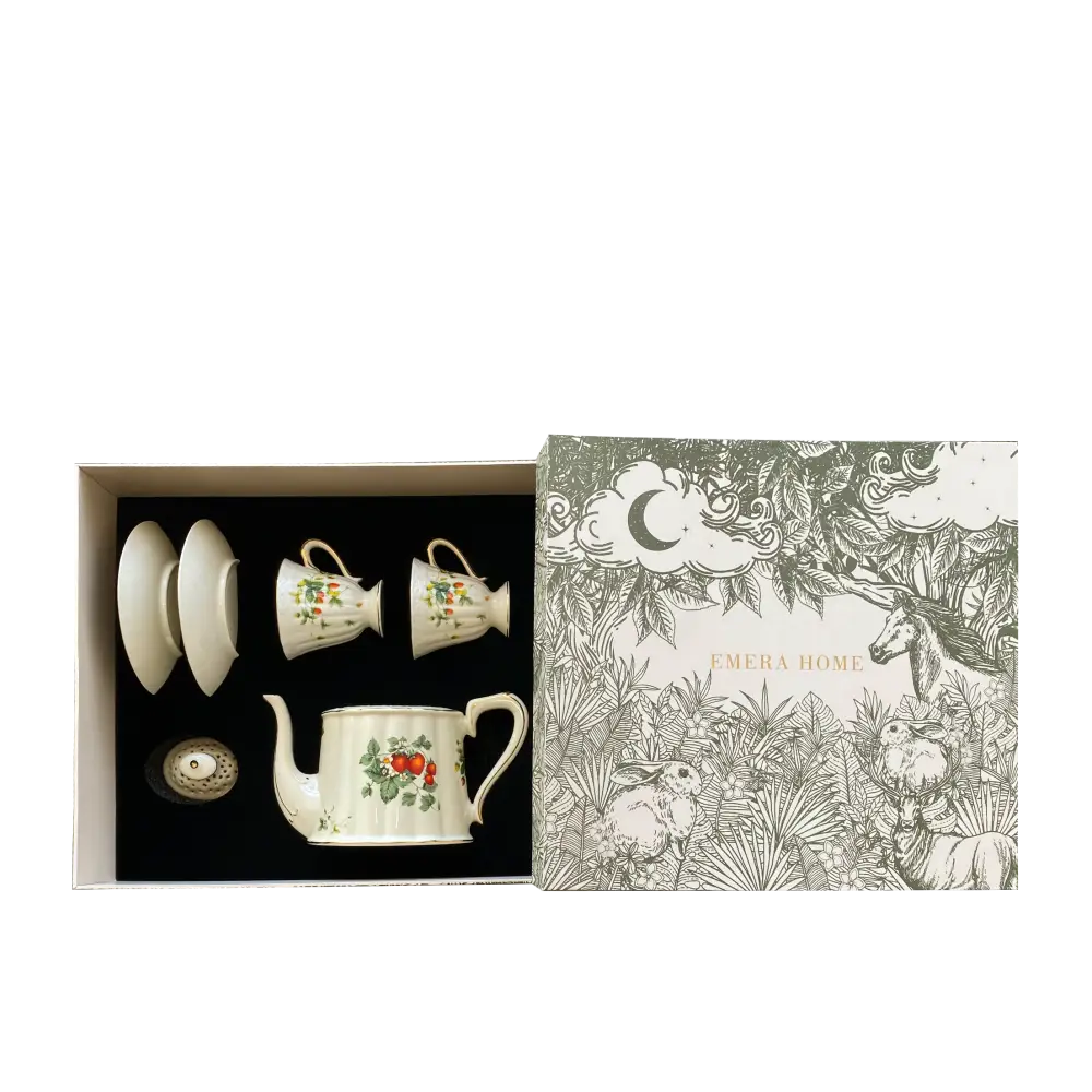 Faubourg Cherry Tea Gift Set - Home & Garden > Decor