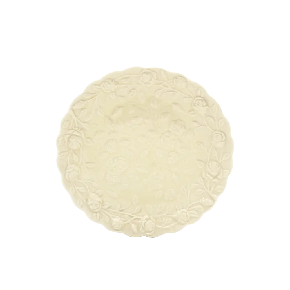 Faubourg Embossed Flat Plate - Home & Garden > Decor