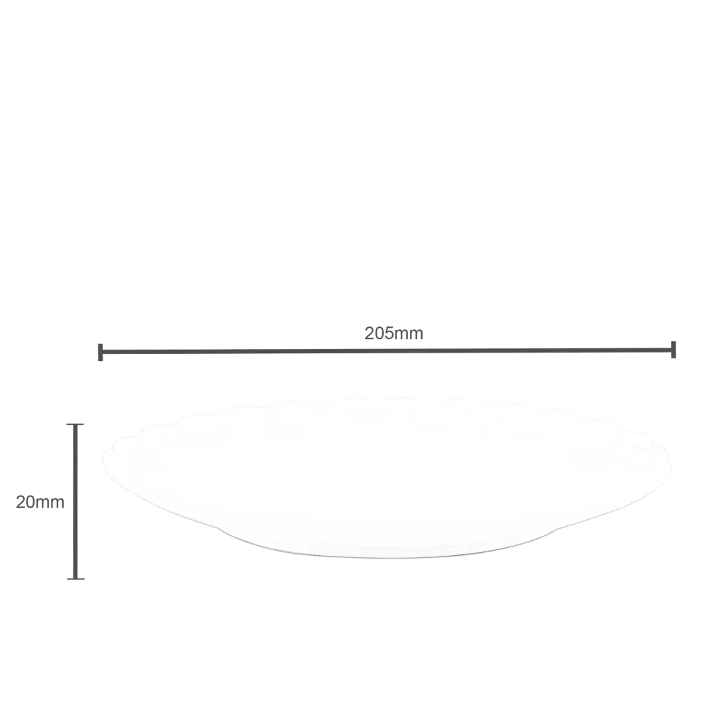 Faubourg Embossed Flat Plate - Home & Garden > Decor