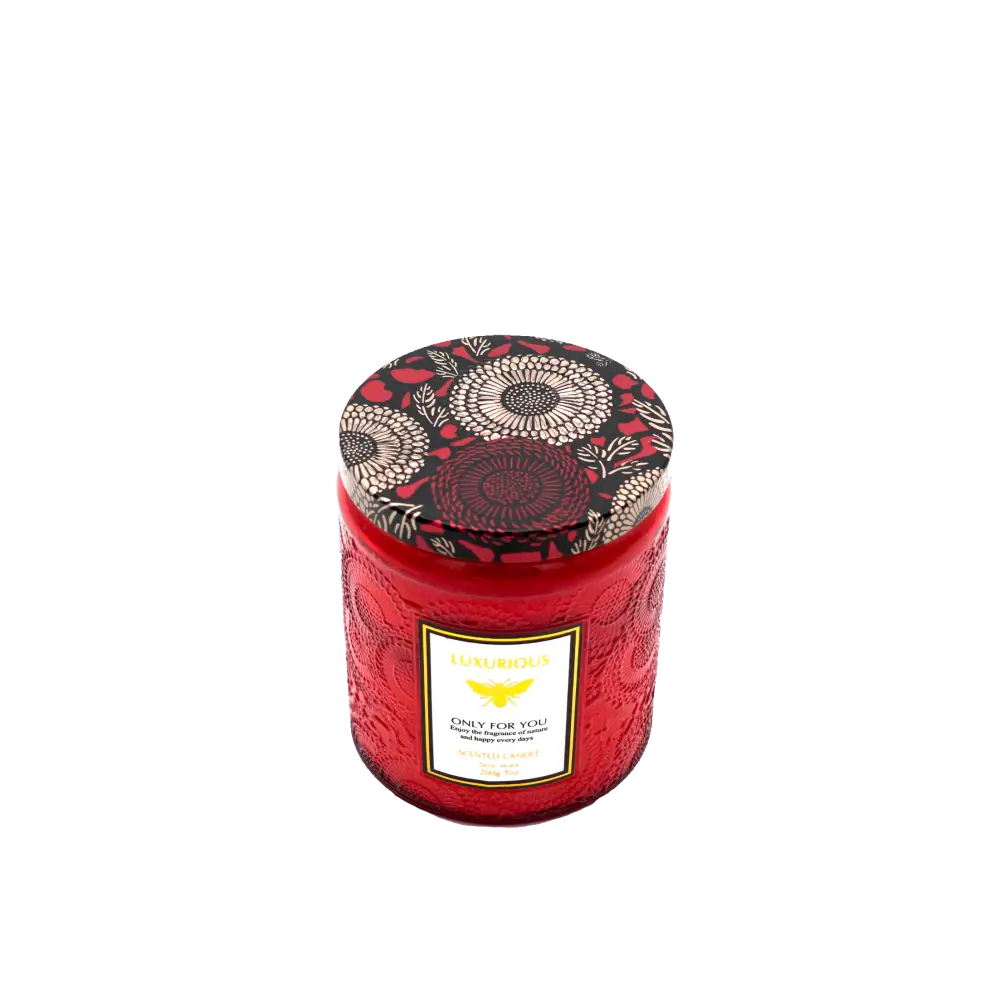Faubourg Embossed Scented Candle bvlgari&jasmine - Home & Garden > Decor