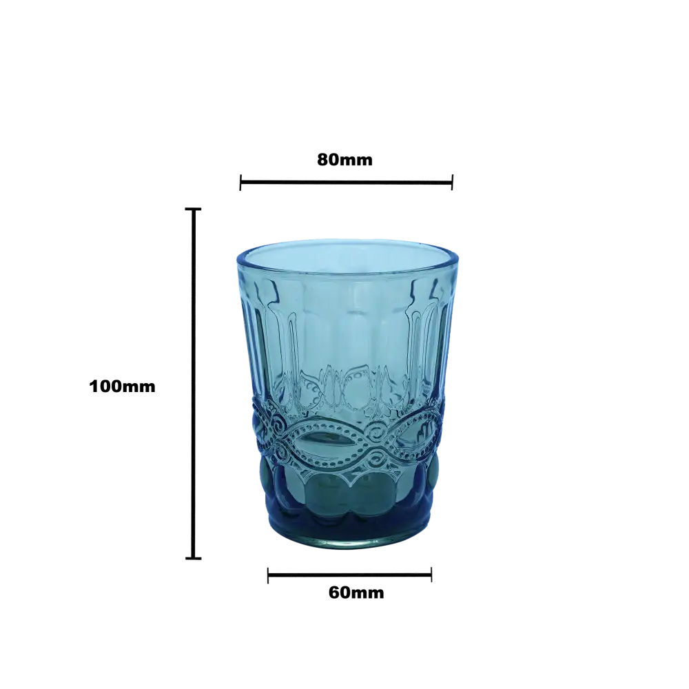 Faubourg Embossed Tumbler - 250ml blue - Home & Garden > Decor