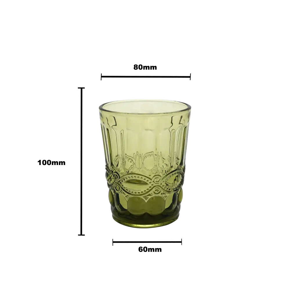 Faubourg Embossed Tumbler - 250ml green - Home & Garden > Decor