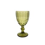 Faubourg Embossed Wine Glass - 310ml Green - Home & Garden > Decor