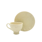 Faubourg Rose Embossed Cup and Saucer - 250ml - Home & Garden > Decor