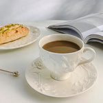 Faubourg Rose Embossed Cup and Saucer - 250ml - Home & Garden > Decor