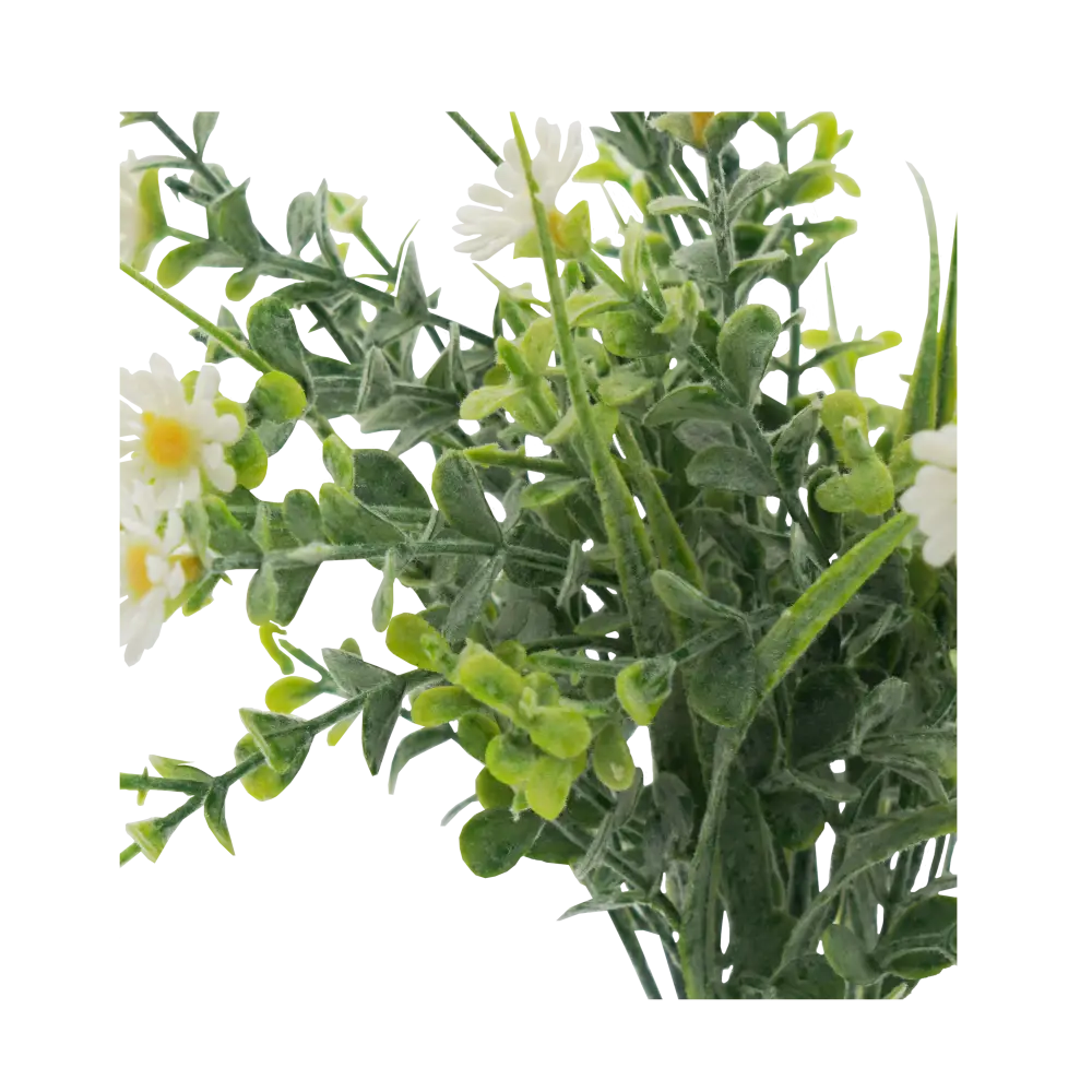 Faux Daisy Grass Stem - Home & Garden > Decor