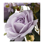 Faux Light Purple Rose/Blueberry Flower Stem - Home & Garden > Decor