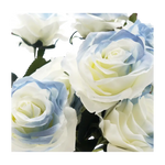 Faux Rose Bouquet Stem blue - Home & Garden > Decor