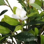 Faux White Flowering Magnolia Tree with Pot 130cm - Home & Garden > Artificial Plants