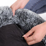 FEANDREA 50cm Dog Bed with Removable Washable Cover Grey - Pet Care > Dog Supplies > Dog Beds