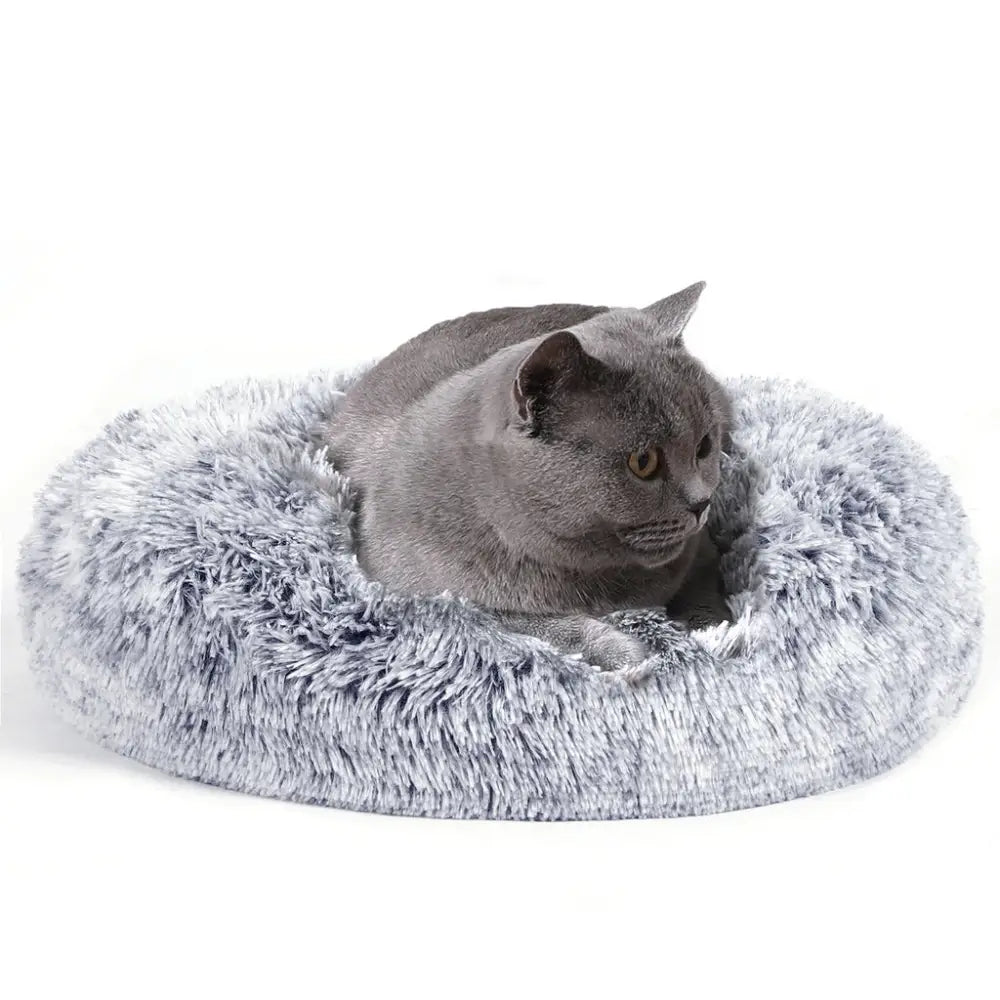 FEANDREA 50cm Dog Bed with Removable Washable Cover Grey - Pet Care > Dog Supplies > Dog Beds