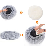 FEANDREA 50cm Dog Bed with Removable Washable Cover Grey - Pet Care > Dog Supplies > Dog Beds