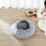 FEANDREA 50cm Dog Bed with Removable Washable Cover Grey - Pet Care > Dog Supplies > Dog Beds