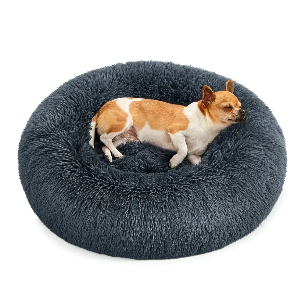 FEANDREA 60cm Dog Bed with Removable Washable Cusion Dark Gray - Pet Care > Dog Supplies > Dog Beds