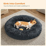 FEANDREA 60cm Dog Bed with Removable Washable Cusion Dark Gray - Pet Care > Dog Supplies > Dog Beds