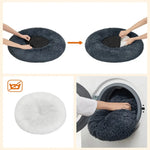 FEANDREA 60cm Dog Bed with Removable Washable Cusion Dark Gray - Pet Care > Dog Supplies > Dog Beds