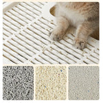 Feandrea Cat Litter Tray with Lid and Door Beige and Black PPT001W01 - Pet Care > Cat Supplies > Cat Litter