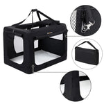 FEANDREA Dog Kennel Transport Box Folding Fabric Pet Carrier 60cm Black - Pet Care > Cat Supplies > Cat Carriers &