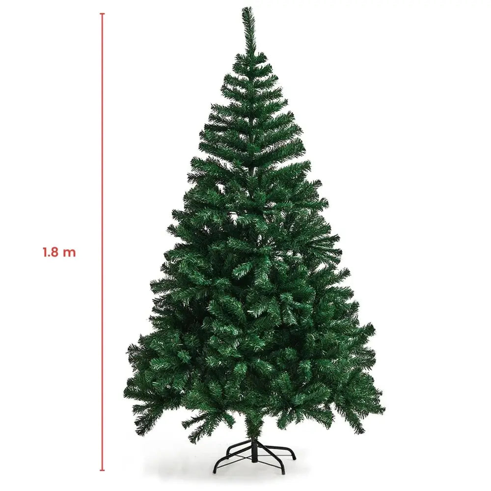 FESTISS 1.8m Christmas Tree with 250 LED Lights Warm White (Green) FS-TREE-08 - Home & Garden > Decor