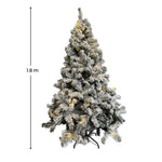 FESTISS 1.8m Christmas Tree with 250 LED Lights Warm White (Snowy) FS-TREE-09 - Home & Garden > Decor