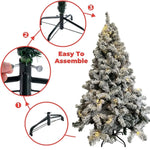 FESTISS 1.8m Christmas Tree with 250 LED Lights Warm White (Snowy) FS-TREE-09 - Home & Garden > Decor
