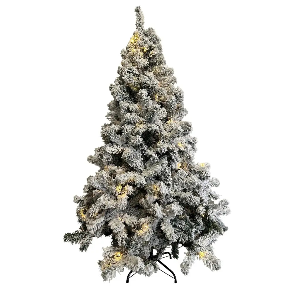 FESTISS 1.8m Christmas Tree with 250 LED Lights Warm White (Snowy) FS-TREE-09 - Home & Garden > Decor
