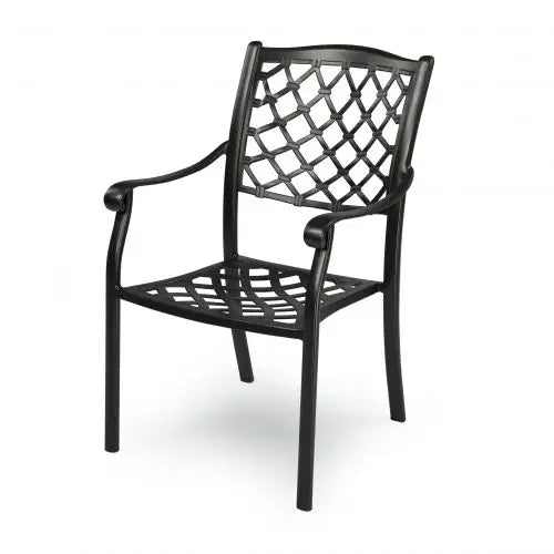 Fiji Metal Outdoor Dining chair with cushions (1 pair) - Furniture > Outdoor