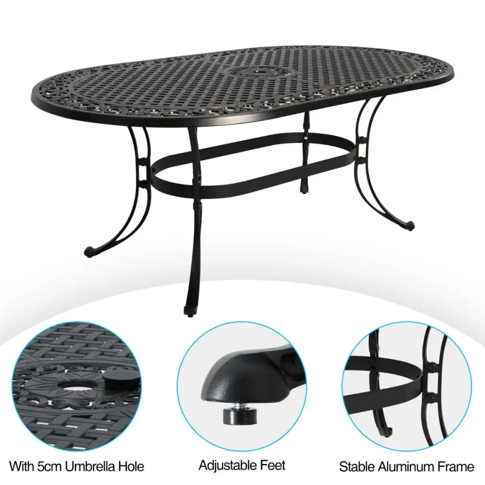 Fiji oval dining table - Furniture > Outdoor