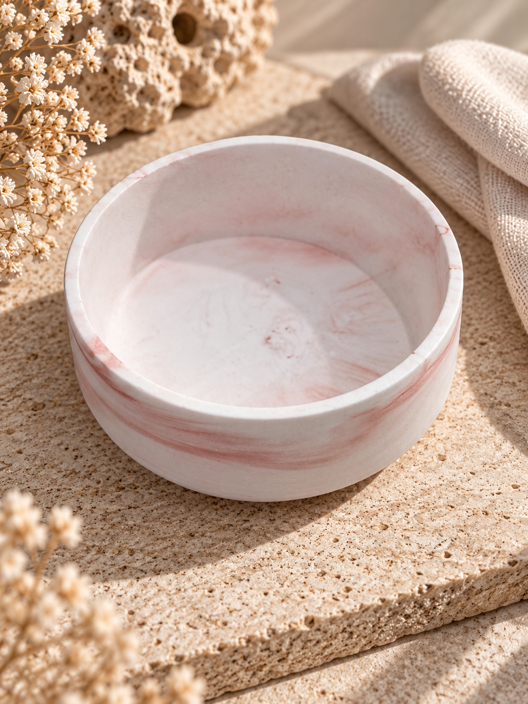 Sunday Tide Coastal Sundrift Bowl in Shell Blush - view 2