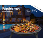 Fire Pit BBQ Charcoal Smoker Portable Outdoor Camping Pits Patio Fireplace 22’’ - Home & Garden > Firepits