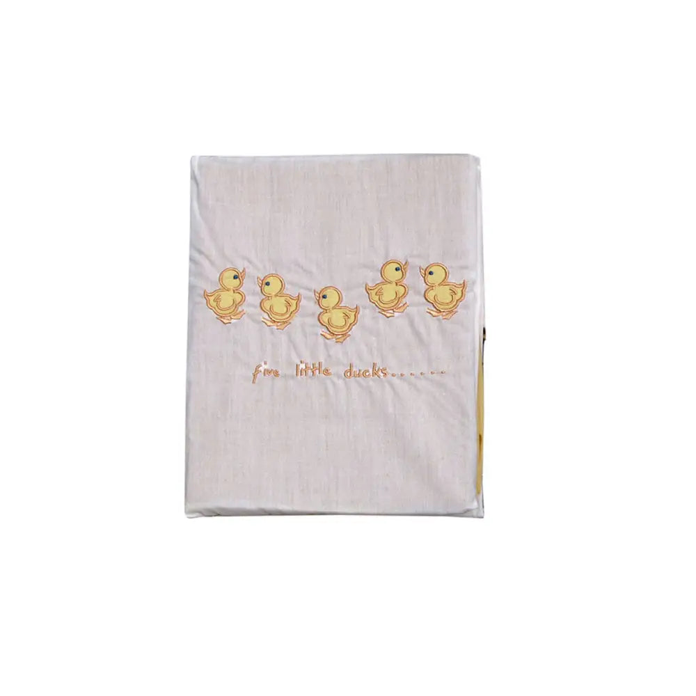 Five Little Ducks Embroidered Polyester Cotton Bassinet Size Sheet Set - Home & Garden > Bedding > Bed Sheets
