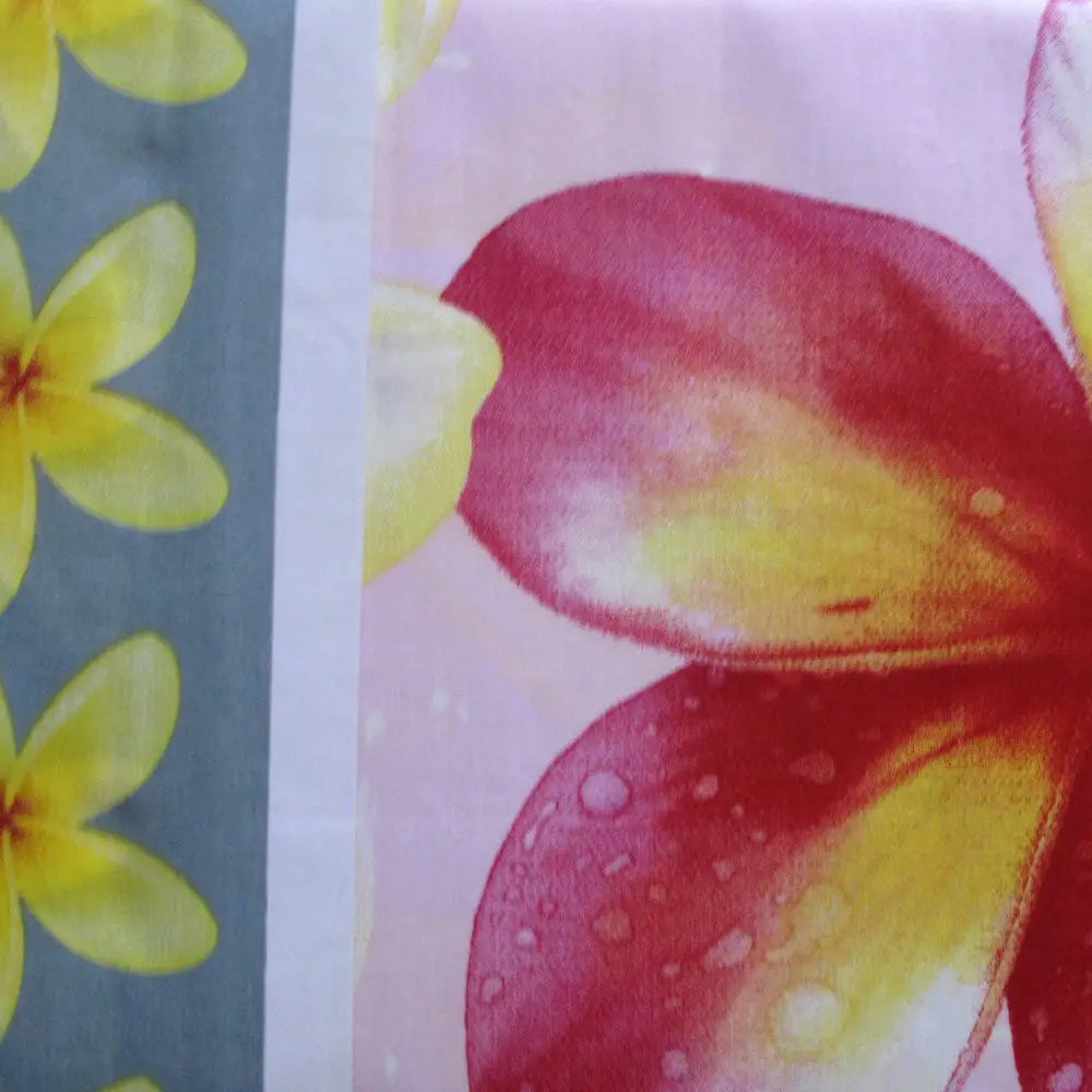 Floating Frangipani Quilt Cover Set Soft Pink Single - Home & Garden > Bedding