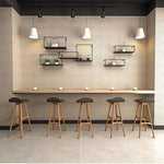 Floating Shelves Retro Industrial Ledge Black Metal Display Stand - Furniture > Office