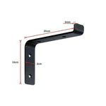 Floating Wall Shelf Brackets Heavy Duty Rustic Industrial 4-Pack - Furniture > Office
