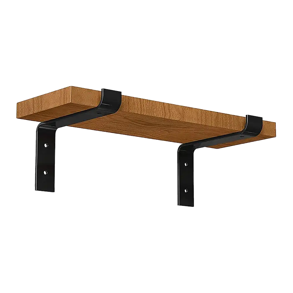 Floating Wall Shelf Brackets Heavy Duty Rustic Industrial 4-Pack - Furniture > Office