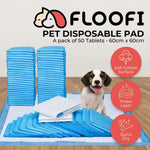 Floofi 100pcs Pet Training Pads Puppy Dog Toilet Pee Indoor Super Absorbent AU - Pet Care > Dog Supplies > Dog Training