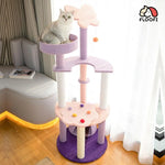 Floofi 128cm Butterfly Plush Cat Condo Cat Tree Pink Purple - Pet Care > Toys > Cat Toys
