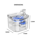 FLOOFI 2L Pet Water Fountain for Cats and Small Dogs - Pet Care > Cat Supplies > Cat Bowls Feeders & Waterers
