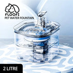 FLOOFI 2L Pet Water Fountain for Cats and Small Dogs - Pet Care > Cat Supplies > Cat Bowls Feeders & Waterers