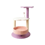 Floofi 61cm Galaxy Plush Scratching Post Cat Tree Pink Purple - Home & Garden > Wall Art > 3D Wall Art