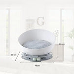 Floofi Cat Bed 2 in 1 With Turntable Toy (Grey) - Pet Care > Toys > Cat Toys