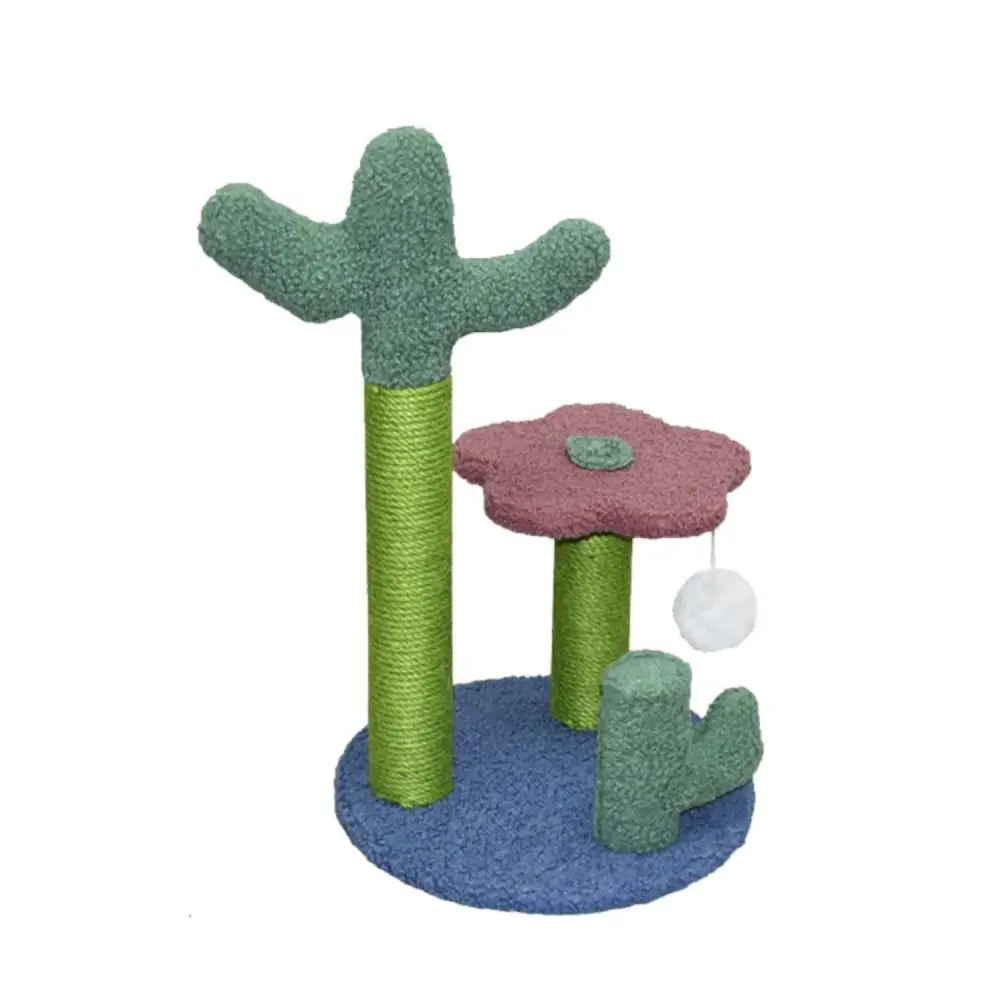 Floofi Flower Cat Tree with 2 Cactus 50cm - Pet Care > Toys > Cat Toys