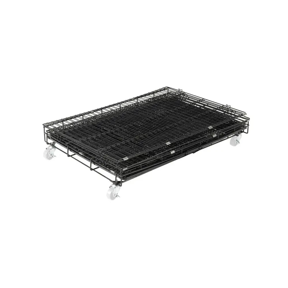 FLOOFI Four-Level Pet Rabbit Bird Cage with Hammock (Black) - Pet Care > Bird > Bird Cages & Stands