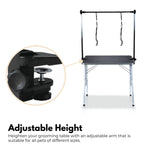 Floofi Pet Grooming Table 90cm Double Pole (Black) - Home & Garden > Shading > Umbrellas & Sunshades