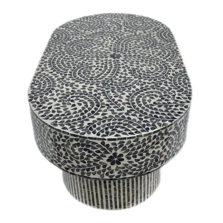 FLORAL MOTHER OF PEARL COFFEE TABLE - Furniture > Living Room > Coffee Tables