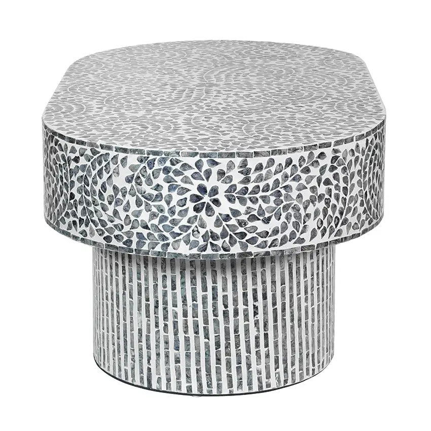 FLORAL MOTHER OF PEARL COFFEE TABLE - Furniture > Living Room > Coffee Tables