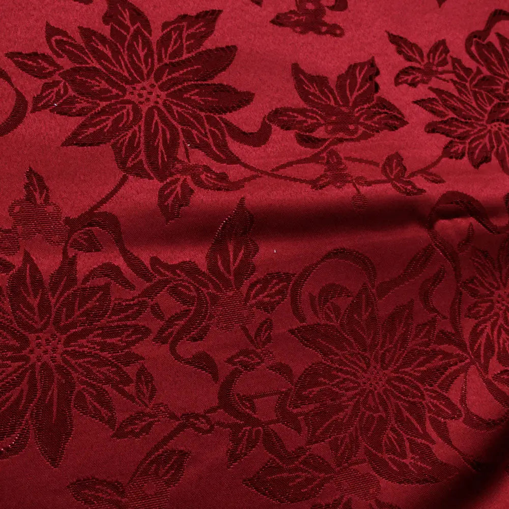 Floral Red Tablecloth 132 x 178 cm - Home & Garden > Kitchenware
